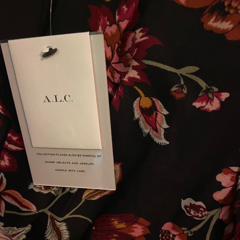 NWT A.L.C. Haven Silk Floral Dress - Picture 7 of 8